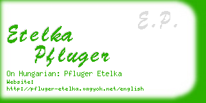 etelka pfluger business card